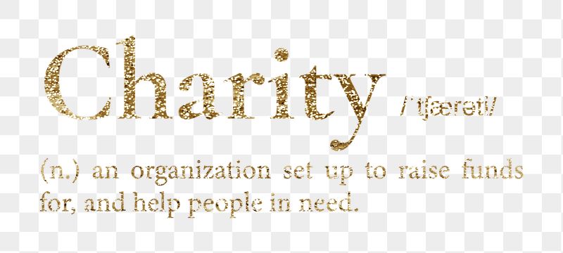 Charity png dictionary word sticker, | Free PNG - rawpixel