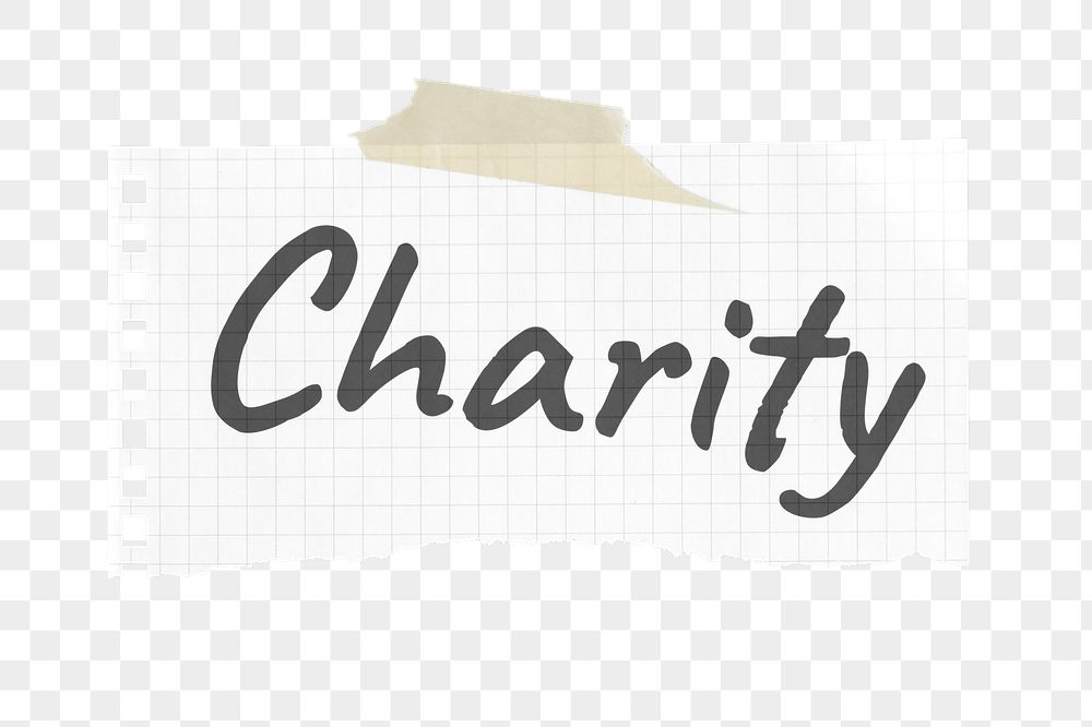 Charity png ripped paper sticker, | Free PNG - rawpixel