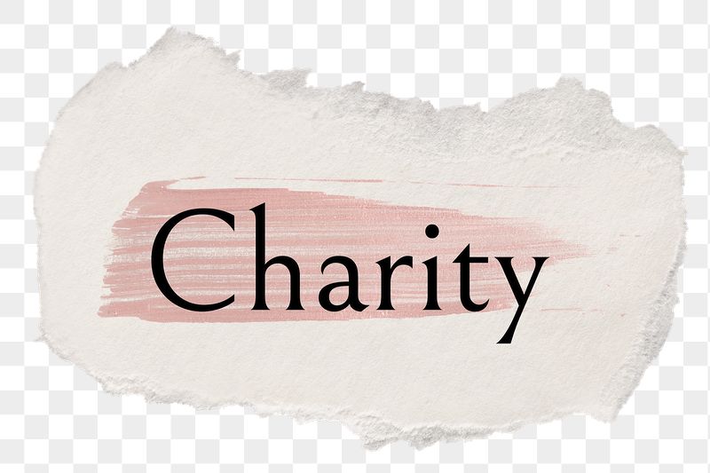 Charity png ripped paper word | Free PNG - rawpixel