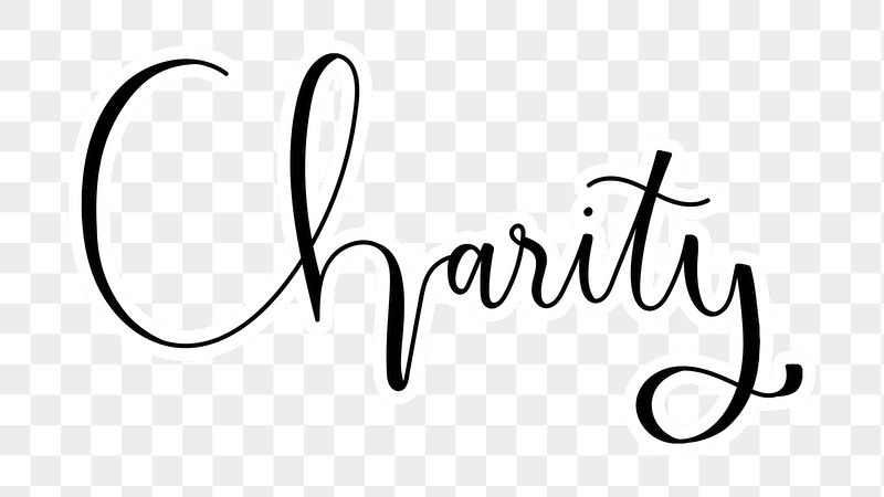 Charity png word sticker typography, | Free PNG - rawpixel
