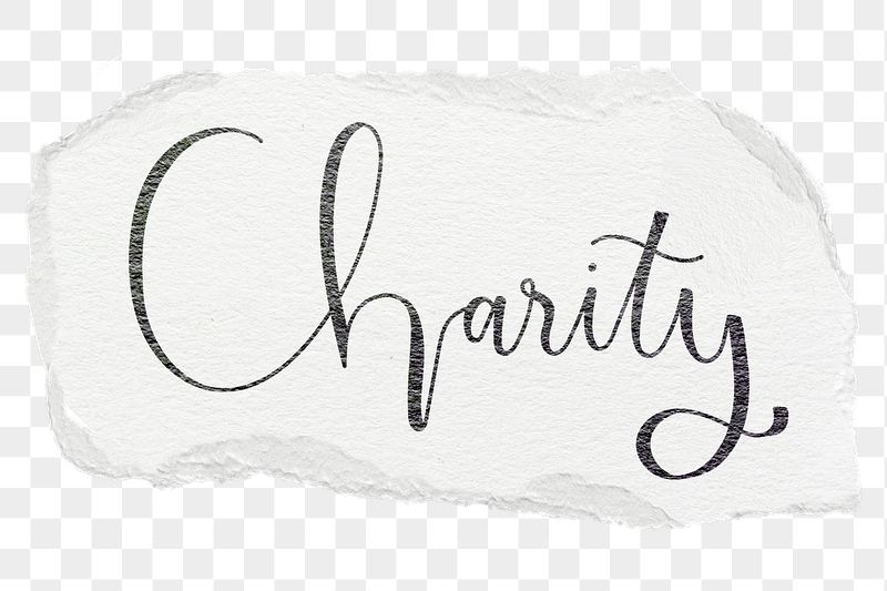 Charity png word sticker typography, | Free PNG - rawpixel