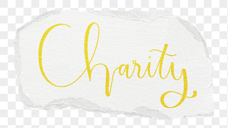 Charity png word sticker typography, | Free PNG - rawpixel