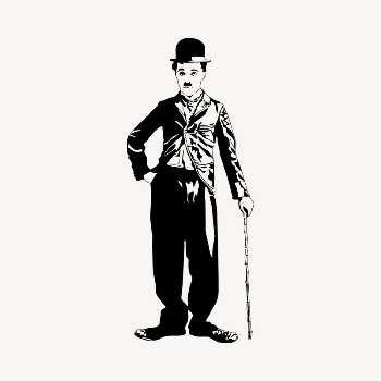 Charlie Chaplin drawing, famous comedian | Free Vector - rawpixel