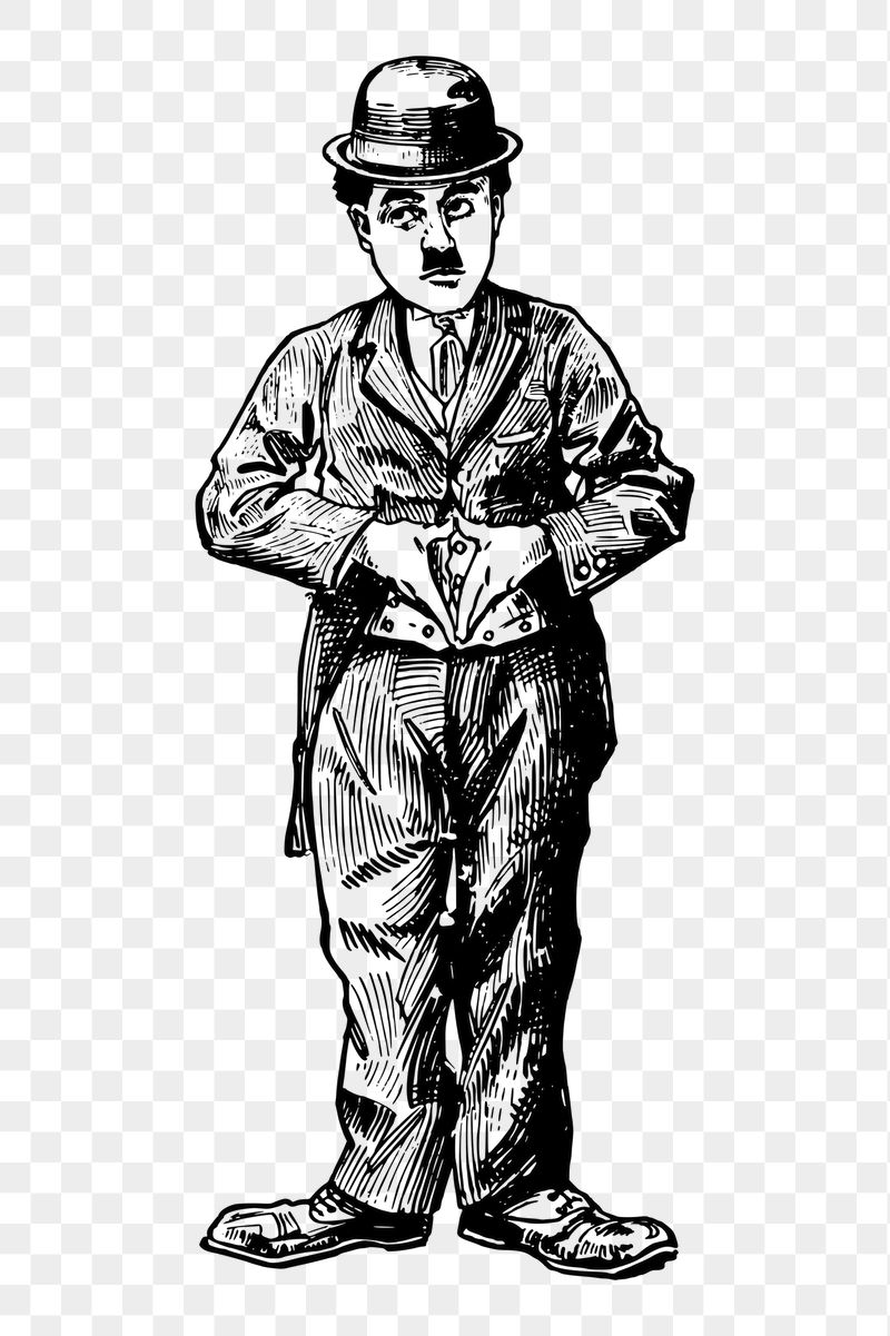 Charlie Chaplin png sticker, famous | Free PNG - rawpixel