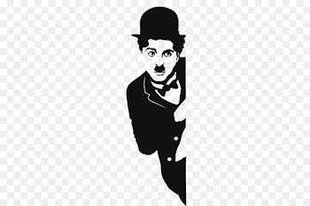 Charlie Chaplin The Tramp Silhouette - Charlie Chaplin PNG 