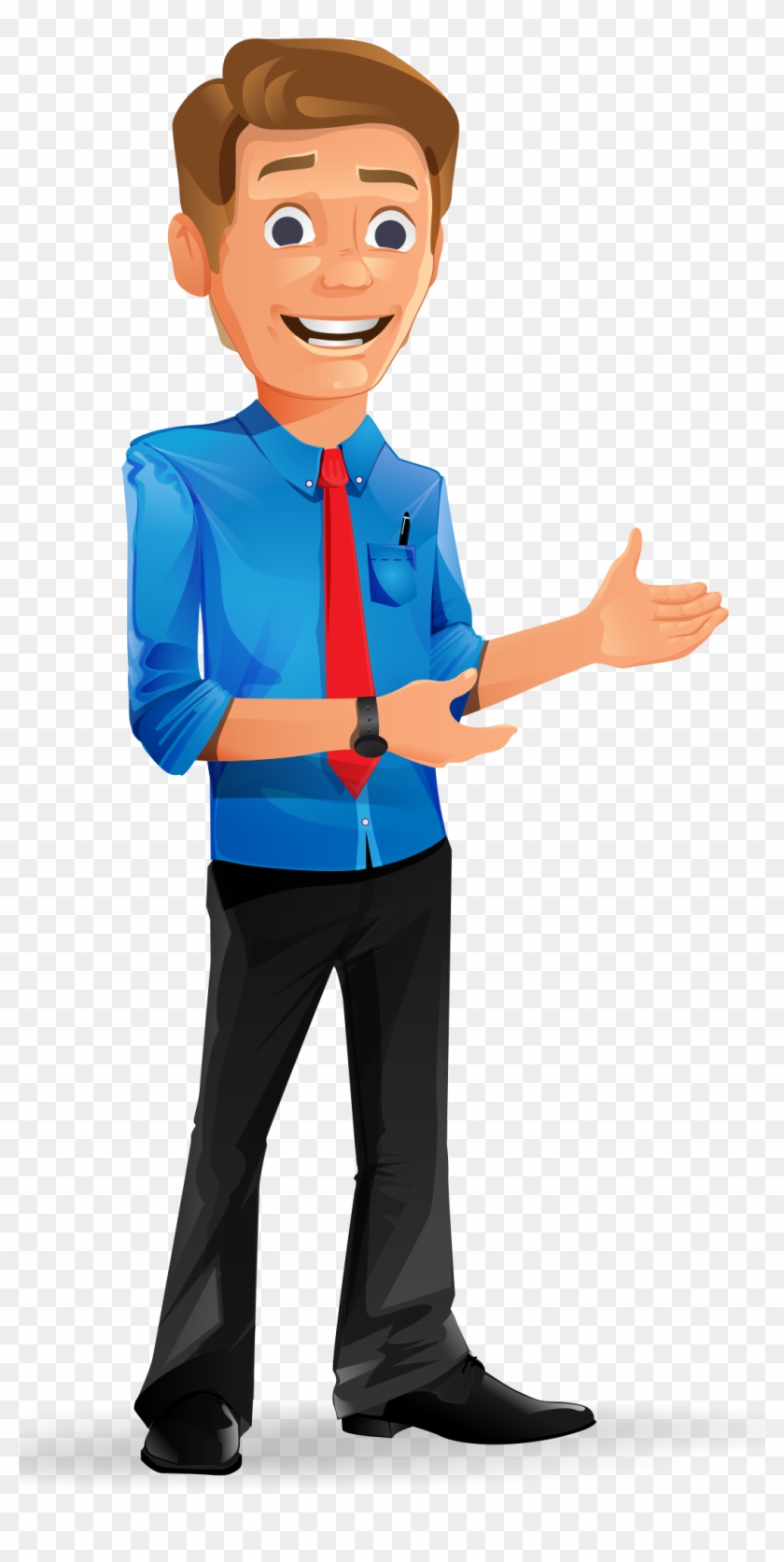 Charming Businessman Vector Character - Businessman Vector Characters Png