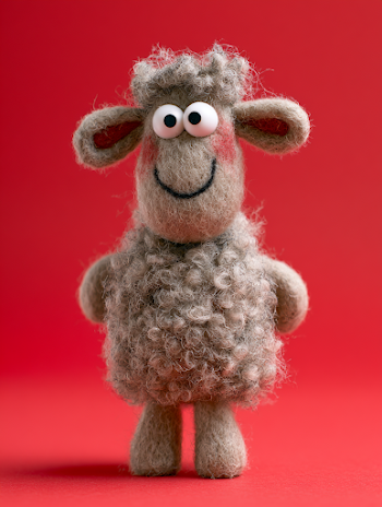 Charming Cartoon Chibi Sheep