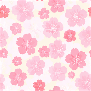 Charming Cherry Blossom Seamless Pattern
