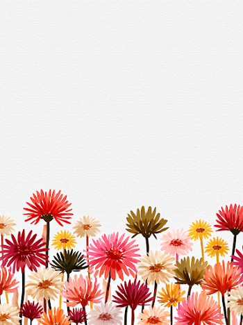 Charming Floral Watercolor Motif
