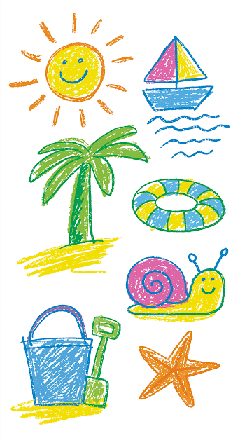 Charming Summer-Themed Sticker Set