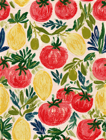 Charming Tomato-Themed Seamless Pattern