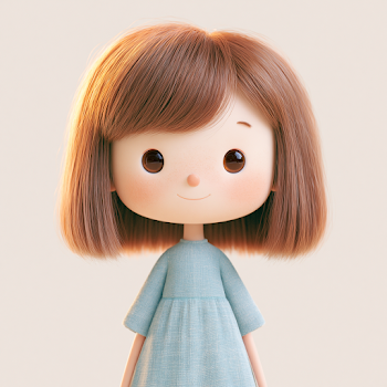 Charming Young Girl Character Design