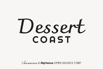Charmonman & Righteous open source | Free Font Add-on - rawpixel