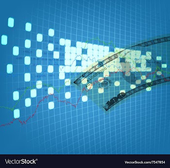 Chart background vector image