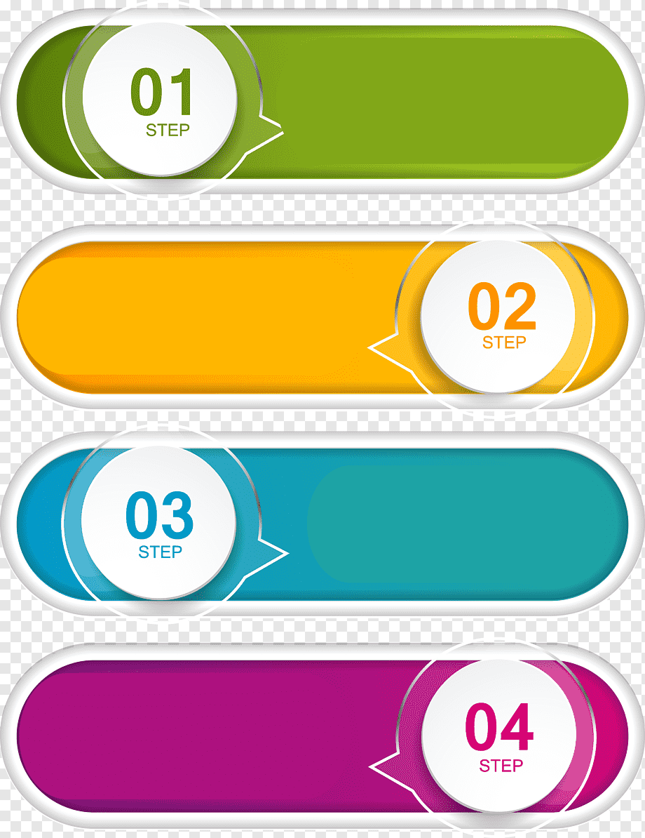 Chart Computer file, PPT element, step 1, 2, 3, and 4 illustration, infographic, template, label png