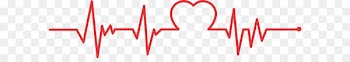 Chart Heart rate Electrocardiography Red - Heartbeat line 