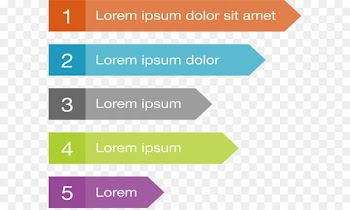 Chart Infographic - Color Banner Arrow Catalog Page 