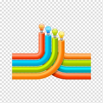 Chart Infographic , colored bulb transparent background PNG clipart