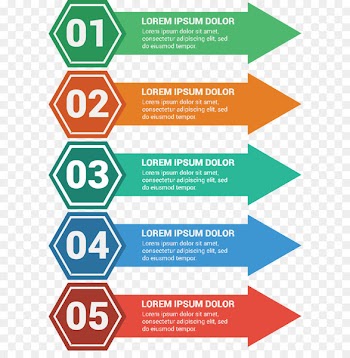 Chart Infographic Diagram Information - Vector hand-painted arrow labels 
