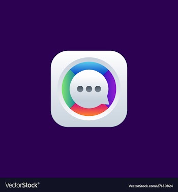 Chat app icon design vector image