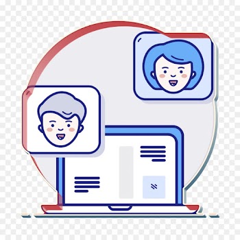 chat icon conversation icon laptop icon