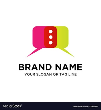 Chat logo vector image