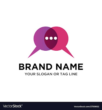 Chat logo vector image