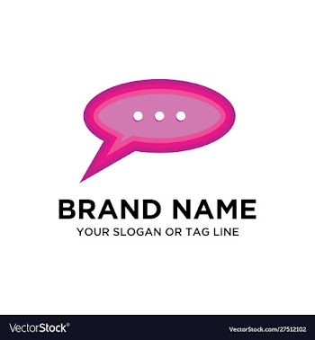 Chat logo vector image