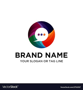 Chat logo vector image