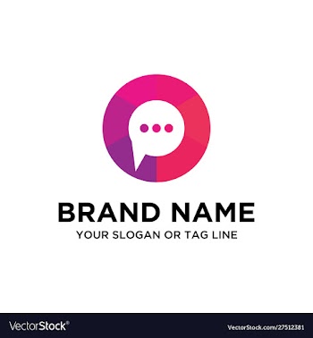 Chat logo vector image