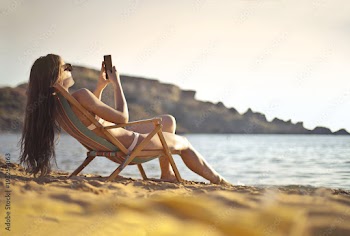 Chatting on vacation
