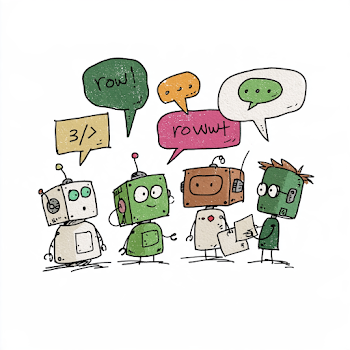 Chatty Robots Engaging in Conversation