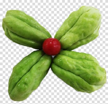 Chayote Gourd Vegetable Food Buddhas hand, Four gourd and a cherry transparent background PNG clipart