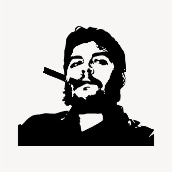 Che Guevara smoking drawing, famous | Free Vector - rawpixel