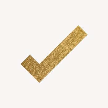 Check mark icon, gold illustration | Free Icons - rawpixel