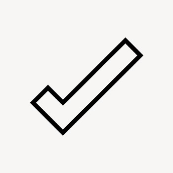 Check mark line icon, minimal | Free Icons - rawpixel