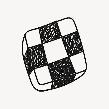 Checkerboard cookie doodle, dessert food | Free Photo Illustration - rawpixel