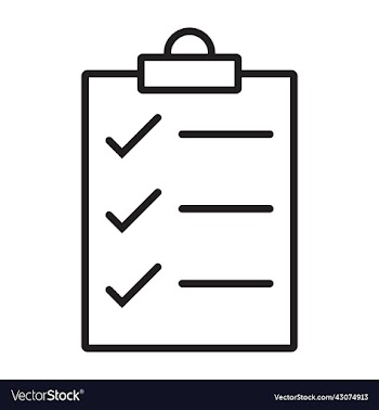 checklist or document line art icon