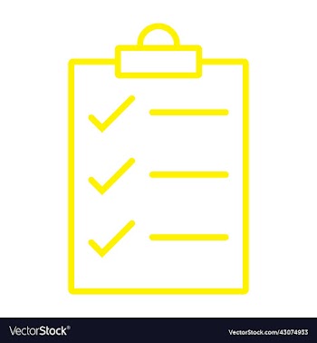 checklist or document line art icon