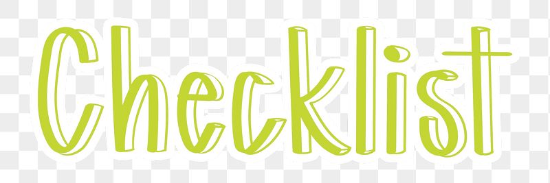 Checklist png word sticker typography, | Free PNG - rawpixel