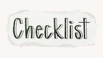 Checklist word, ripped paper typography | Free PSD - rawpixel