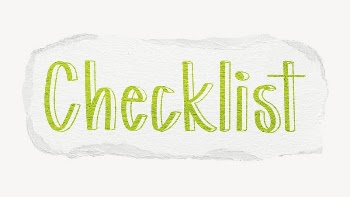 Checklist word, ripped paper typography | Free PSD - rawpixel