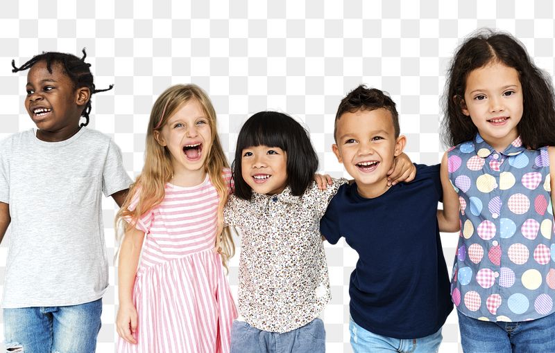 Cheerful diverse kids png sticker, | Free PNG - rawpixel