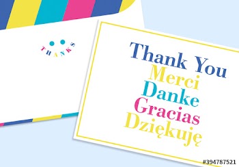 Cheerful Gratitude Card Layout