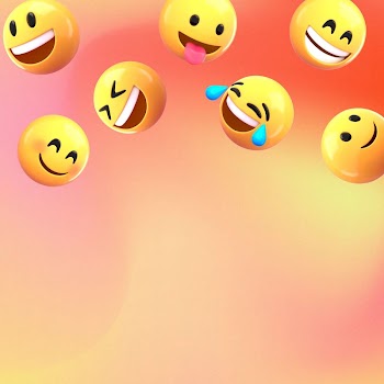 Cheerful laughing emoticons background, gradient | Free Photo - rawpixel
