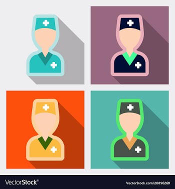 Cheerful male doctor of a doctor with medical vector image