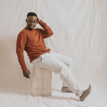Cheerful man wearing orange long | Free Photo - rawpixel