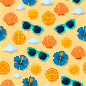 Cheerful Summer Vacation Pattern