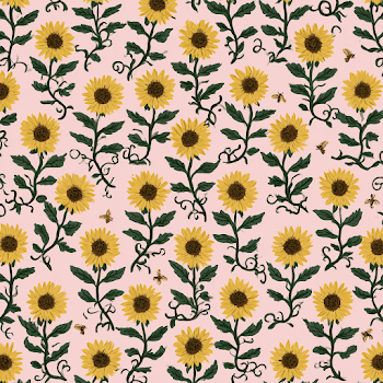 Cheerful Sunflower Botanical Pattern
