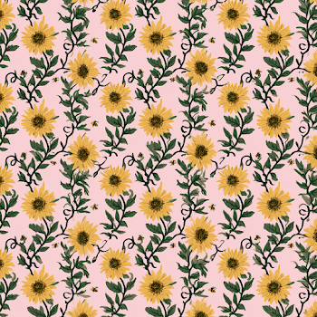 Cheerful Sunflower Botanical Pattern